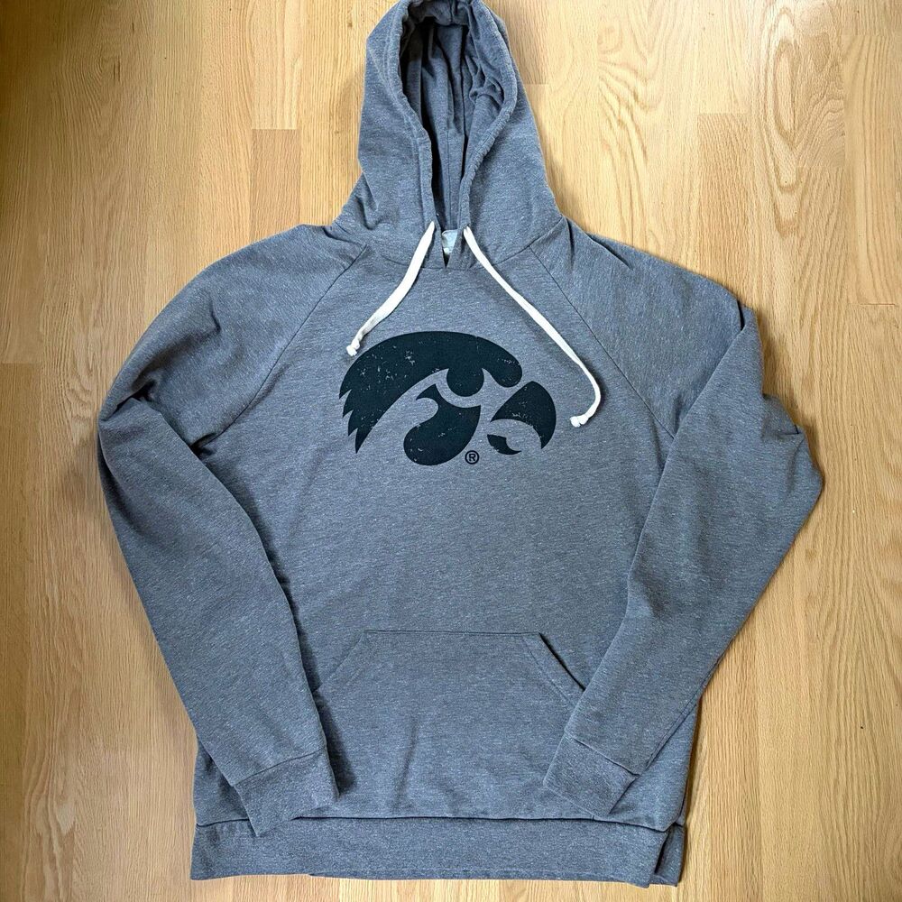 Blue 84 Iowa Hawkeyes Men's Gray Pullover Hoodie XL